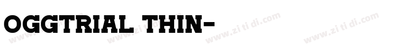 oggtrial thin字体转换